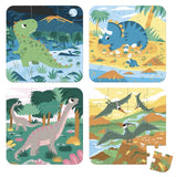 Janod Dinosaur Set of 4 Jigsaw Puzzles, 43 pieces