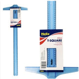 Helix T-Square 65cm Ruler, Blue Transparent