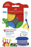 Faber-Castell Modeling Play Dough, 4x50g, Standard Colours
