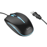 Hoco GM37 Luminous Gaming Wired Mouse, BLACK