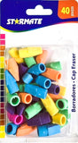 Starmate Eraser Caps, 40pcs