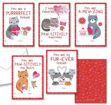 Purrfect Valentine's Kitty Card & Envelope, Assorted Designs, Single Unit