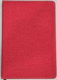 Lined Journal, Stitched Borders, Red