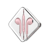 Hoco M55 Memory Sound Wire Control Earphones With Mic, Pink