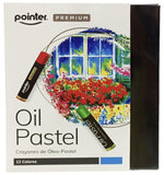 Pointer Premium Oil Pastel Set, 12 Colours