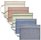 Mesh Document Zipper Bag With Handle,  DARK BLUE