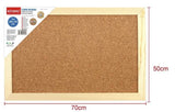 Cork Board, in Wooden Frame 50cm x 70cm
