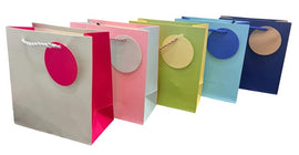 Contrast Colour Gift Bag with Tag, Small