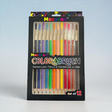 Macaron Color Brush Watercolor Pencil and Paintbrush in One, 12ct