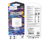Hoco C109 Fighter Single Port PD20W Type-C  Charger Block, White