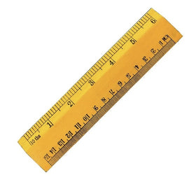 Wooden Ruler, 15cm