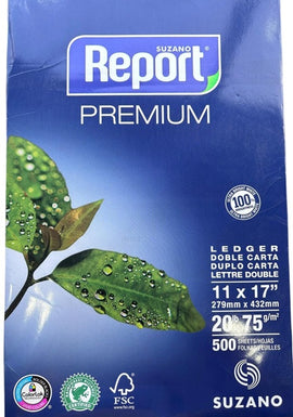 Report Copy Paper, 11" x 17", Ream of 500 sheets