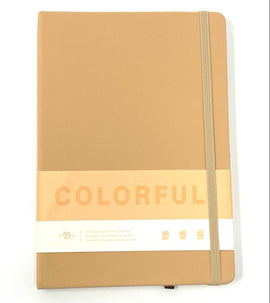 Colourful Pastelle Semi-Flexible Diary, 8x6in, PEACH