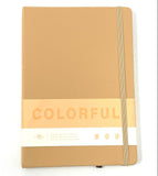 Colourful Pastelle Semi-Flexible Diary, 8x6in, PEACH