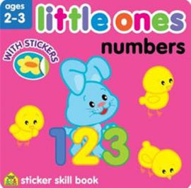 School Zone Little Ones Numbers Sticker Skill Book Ages 2-3