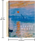 Claude Monet, Impression Sunrise, Hardcover Notebook, Spiral Bound