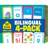 School Zone Bilingual Numbers 1-100 Flash Cards Ages 4-Up