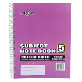 Winners, Spiral Notebook, 5 Subject