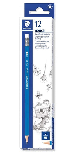 Staedtler Graphite Pencils, 2HB, Sharpened,  Box of 12