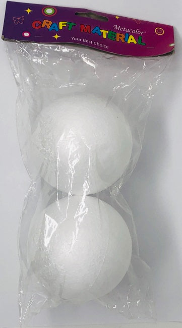 Medium Styrofoam Balls 2 Count 
