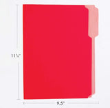 BAZIC Letter Sized Color File Folder (6/Pack)