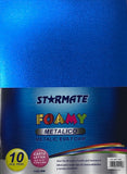 Starmate Foam Sheets, Metallic Blue, 10 sheets