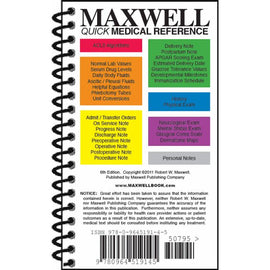 Maxwell Quick Medical Reference, 6ed BY R. Maxwell