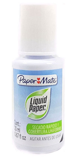 PaperMate Liquid Paper, Bottle with Brush Applicator, 20ml