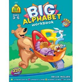 School Zone Big Alphabet P-K Workbook Ages 3-5