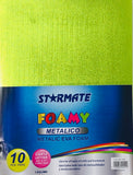 Starmate Foam Sheets, Metallic Green, 10 sheets