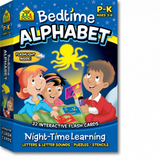 School Zone Bedtime Alphabet, Night-Time Learning, Interactive Flash Cards P-K Ages 3-6