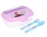 Disney Kids Sandwich Box with Cutlery - Frozen II