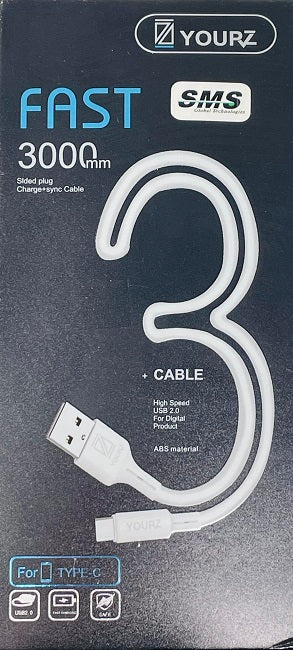 3000m Charging Cable - TYPE C