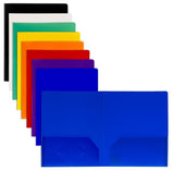 BAZIC Poly Portfolio, Solid Colour, Two Pocket Folder