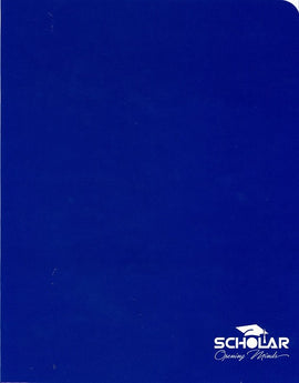 Scholar Two Pocket Folder, DEEP BLUE