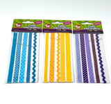 Pointer Washi Tape, Fabric, 5 patterns, Assorted Colour