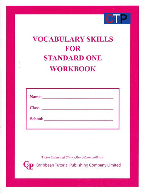 Vocabulary Skills for Standard 1, Workbook, BY V. Biran, S. Moonan-Biran