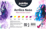 Pointer Acrylic Paint Neon Colors, 6 Colours