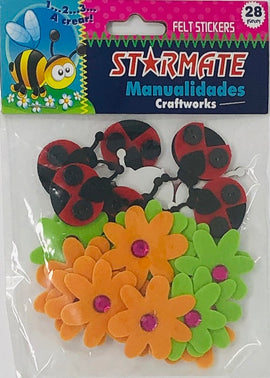 Starmate, Felt Stickers Flowers & Bugs