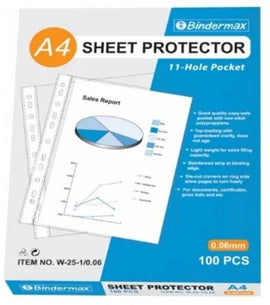 Bindermax, Sheet Protector, Letter, Transparent, Single Sheet