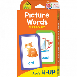School Zone Picture Words Flash Cards Ages 4-Up