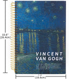 Vincent Van Gogh, Starry Night Over The Rhone, Hardcover Notebook, Spiral Bound