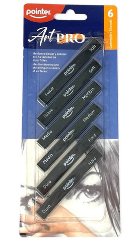 Pointer Art Pro Charcoal Sticks, 6ct