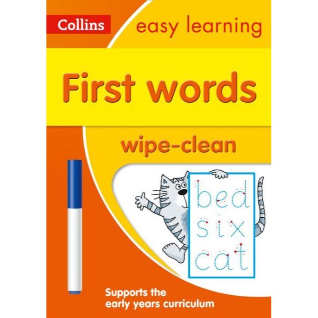 Collins Easy Learning Wipe Clean, First Words Ages 3-5, BY Collins UK