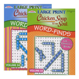 KAPPA Large Print Chicken Soup For The Soul Word Seach Puzzle Book