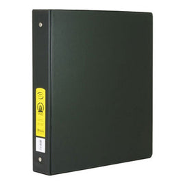 BAZIC, Binder with 2 Pockets, 1.5", Black, 3-Ring