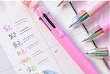 6 Colour Retractable Ballpoint Pen, MISS PIGGY