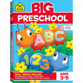 School Zone Big Preschool Activity Workbook Ages 3-5