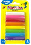 Pointer Plasticine / Modeling Clay, Assorted Colours, 8 sticks