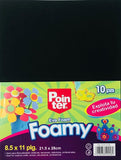 Pointer, Foam Sheets, Black, 10 sheets